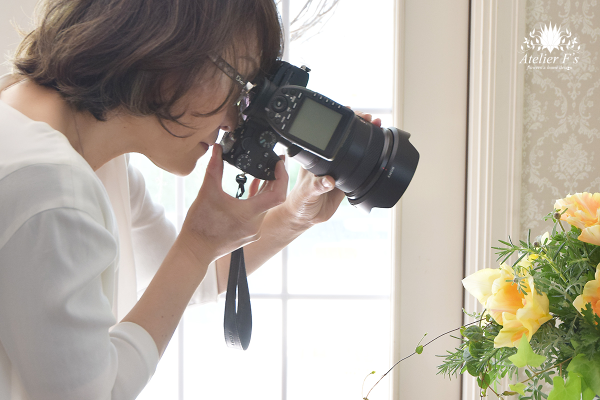 アレンジを写真に残そう