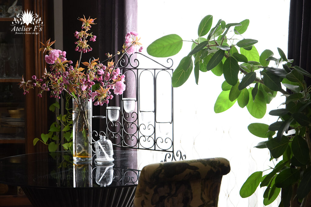 桜をバランスよく飾る方法