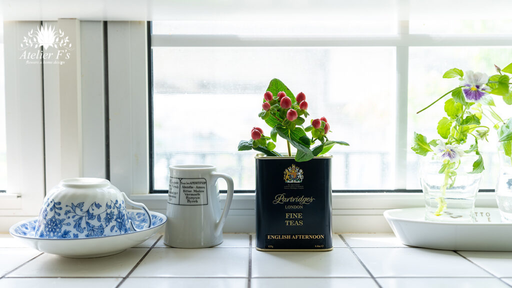 初心者向けヒペリカムのバランスのいい飾り方